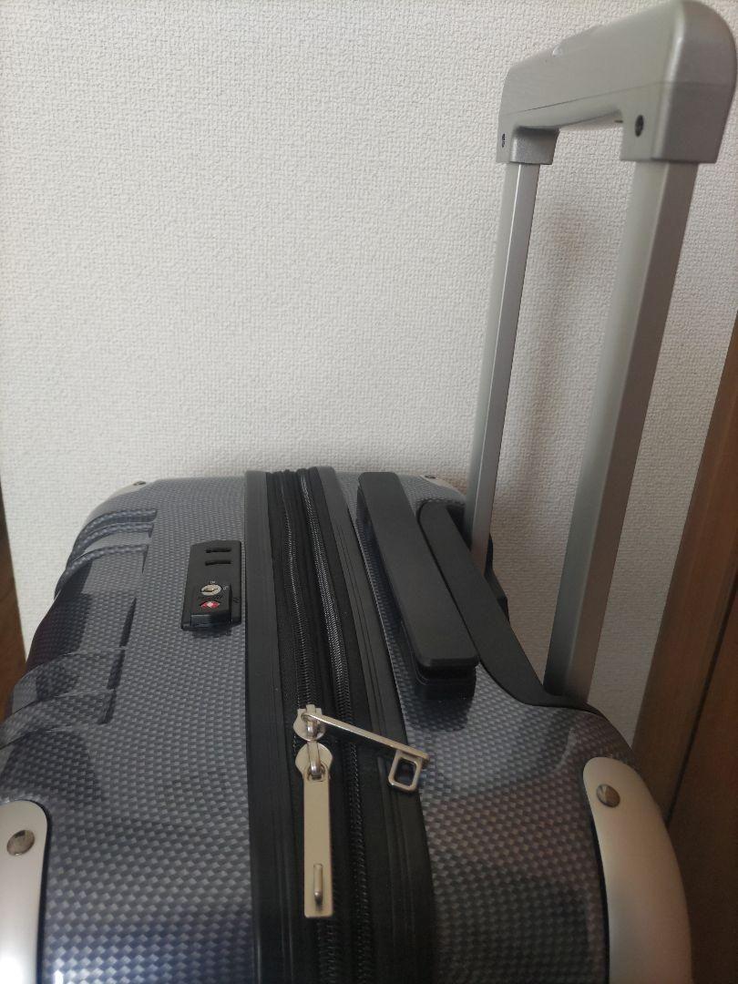 新品 [エース] スーツケース プリズム ネイビー　М　日本製 拡張可能