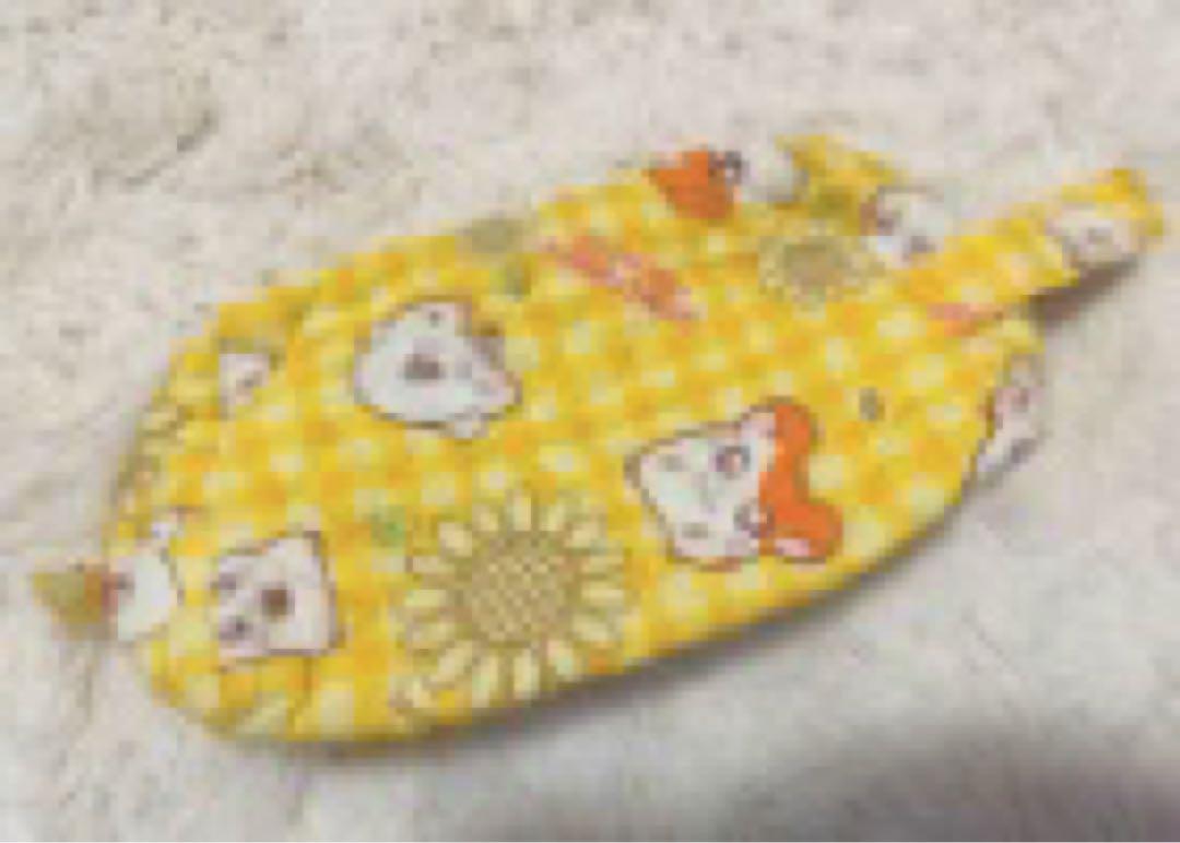 イエローのひまわり柄ペットアクセサリー