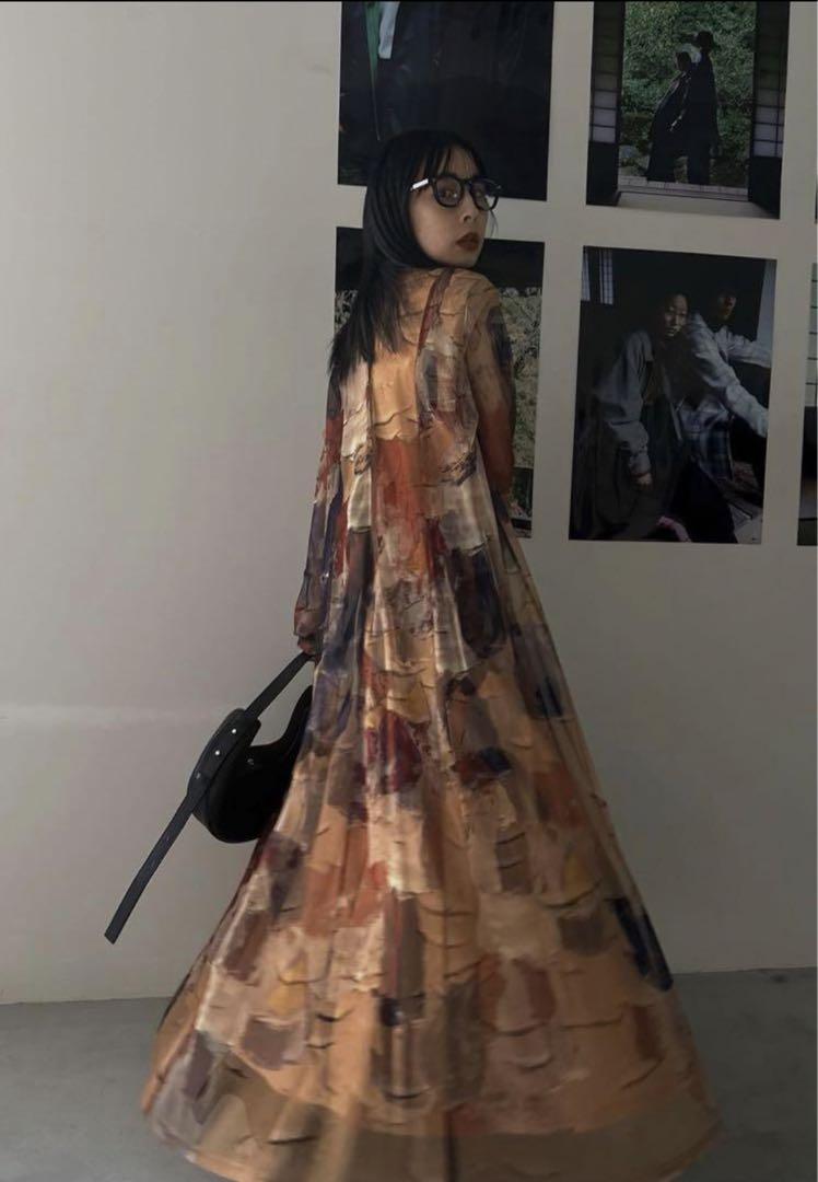 アメリヴィンテージ　UND GYPSUM ART DRESS カーキ UND GYPSUM ART DRESS（ワンピース）｜Ameri（アメリ）の