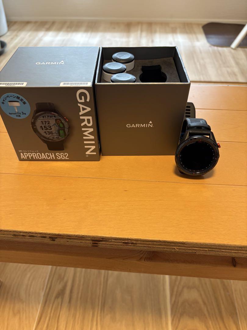 GARMIN APPROACH S62 GPS ゴルフウォッチ CT10 3個付