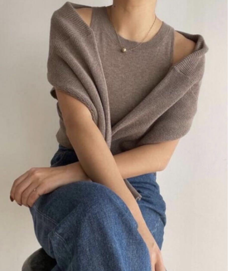 searoomlynn Combi design カシミヤニット ヘザーモカ - メルカリ