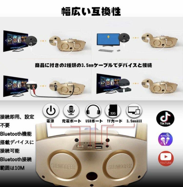 激安単価で Bluetooth 2本 高音質 多機能 RV4jJ-m91530982755 ワイヤレス カラオケ マイク HOT新作