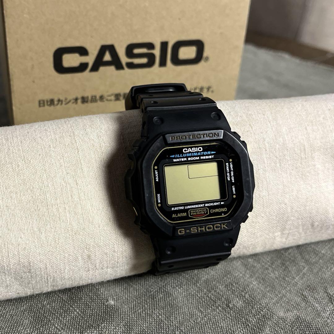 CASIO カシオ G-SHOCK DW5600E ゴールド液晶 スピードモデル
