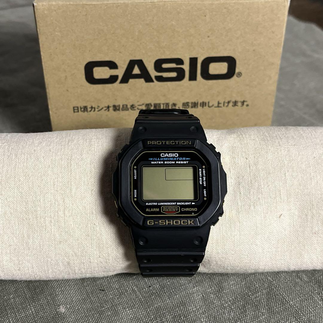 CASIO カシオ G-SHOCK DW5600E ゴールド液晶 スピードモデル