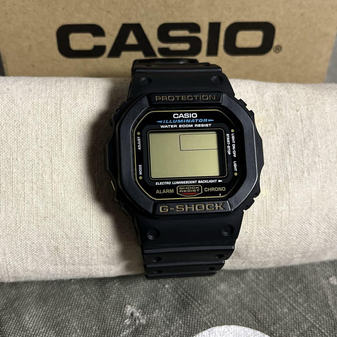 CASIO カシオ G-SHOCK DW5600E ゴールド液晶 スピードモデル