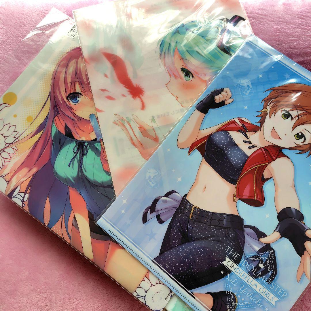 2556】300枚程度 美少女 アニメ クリアファイル 大量 まとめ売り