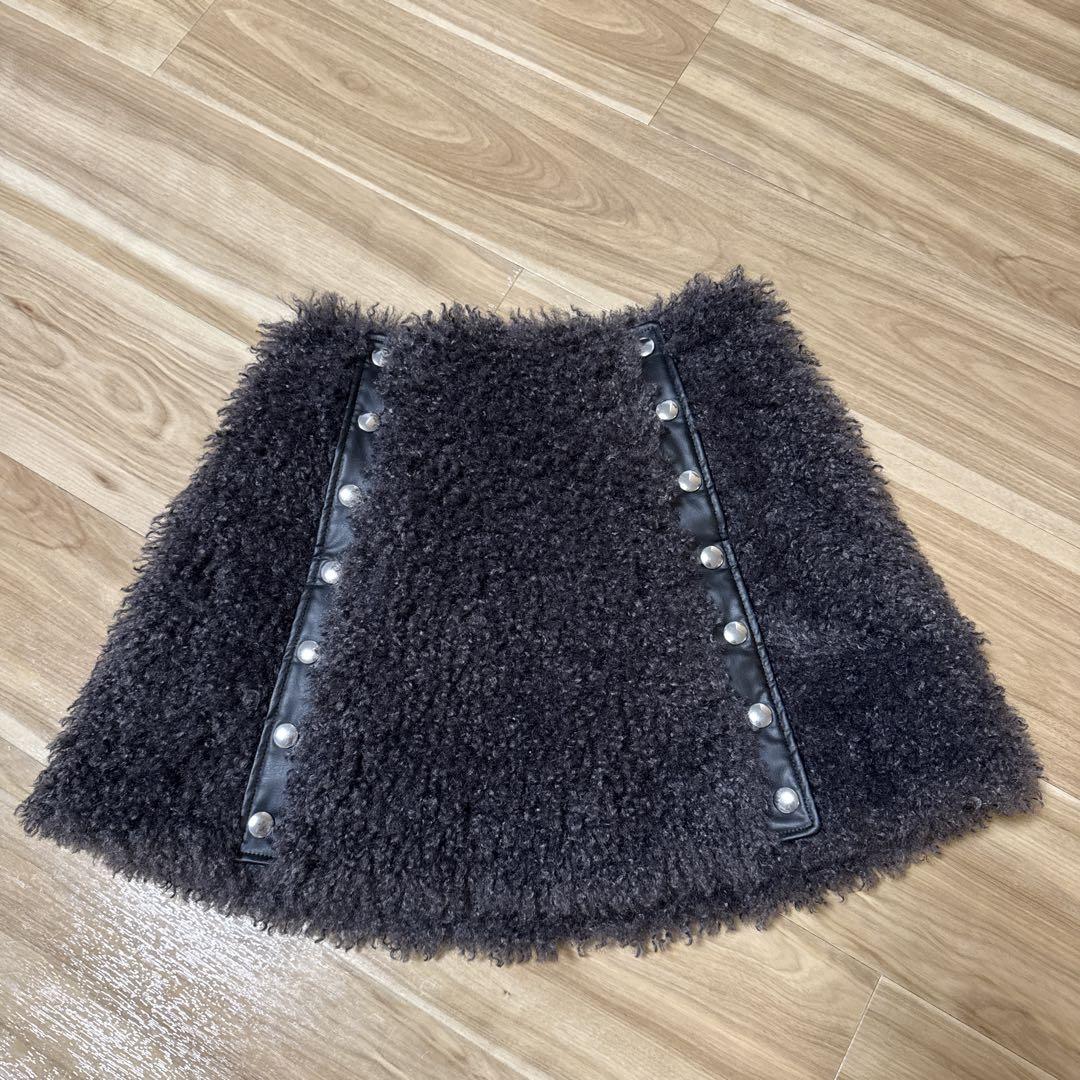 美品 6(ROKU) 21SS TRIANGLE SKIRT ニットスカート