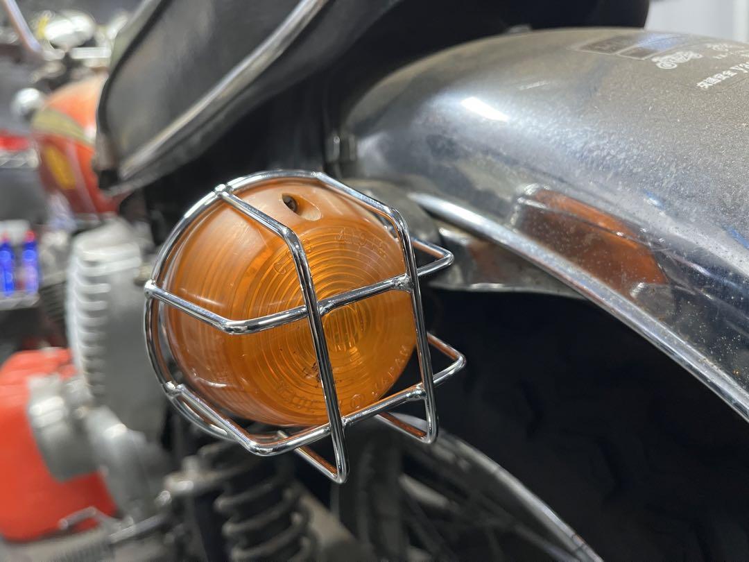 汎用CB250T CB400T GT380 ウィンカーガード金メッキバイク