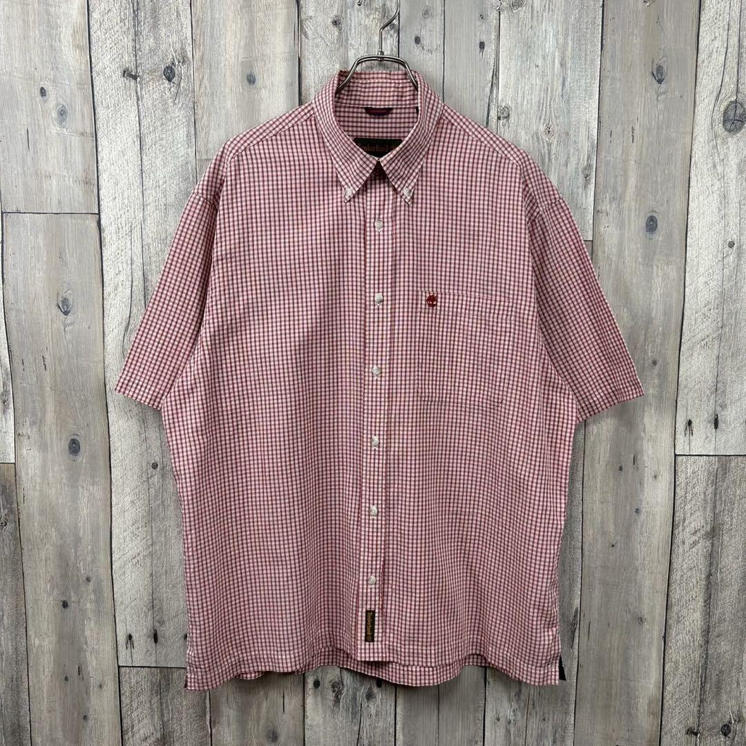 OLD Timberland ティンバーランド 半袖 チェック シャツ L