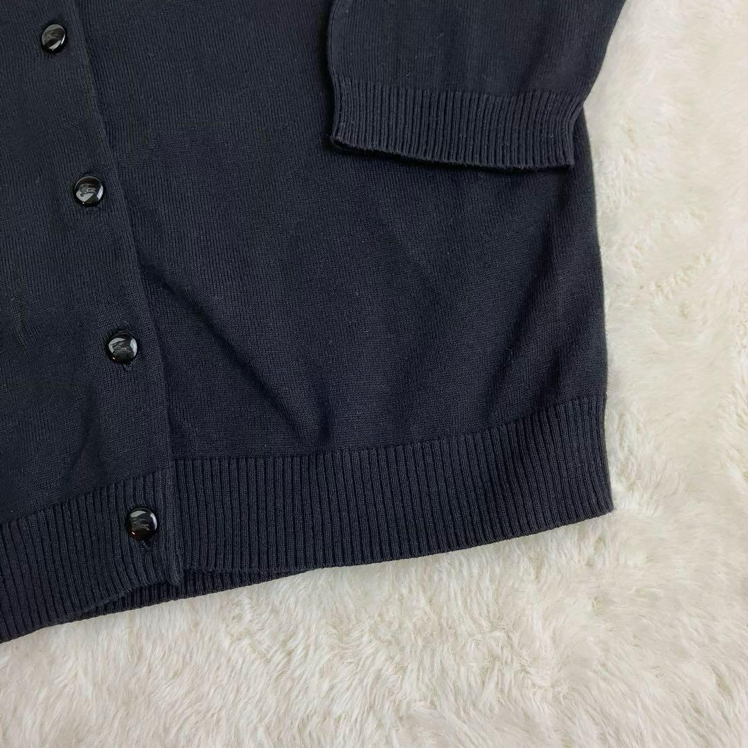 バーバリー ブルーレーベル 黒 カーディガン 綿100% BLUE LABEL