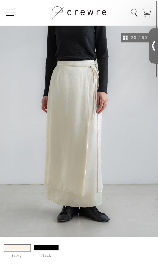 crewre ラップレイヤードIラインスカート size2