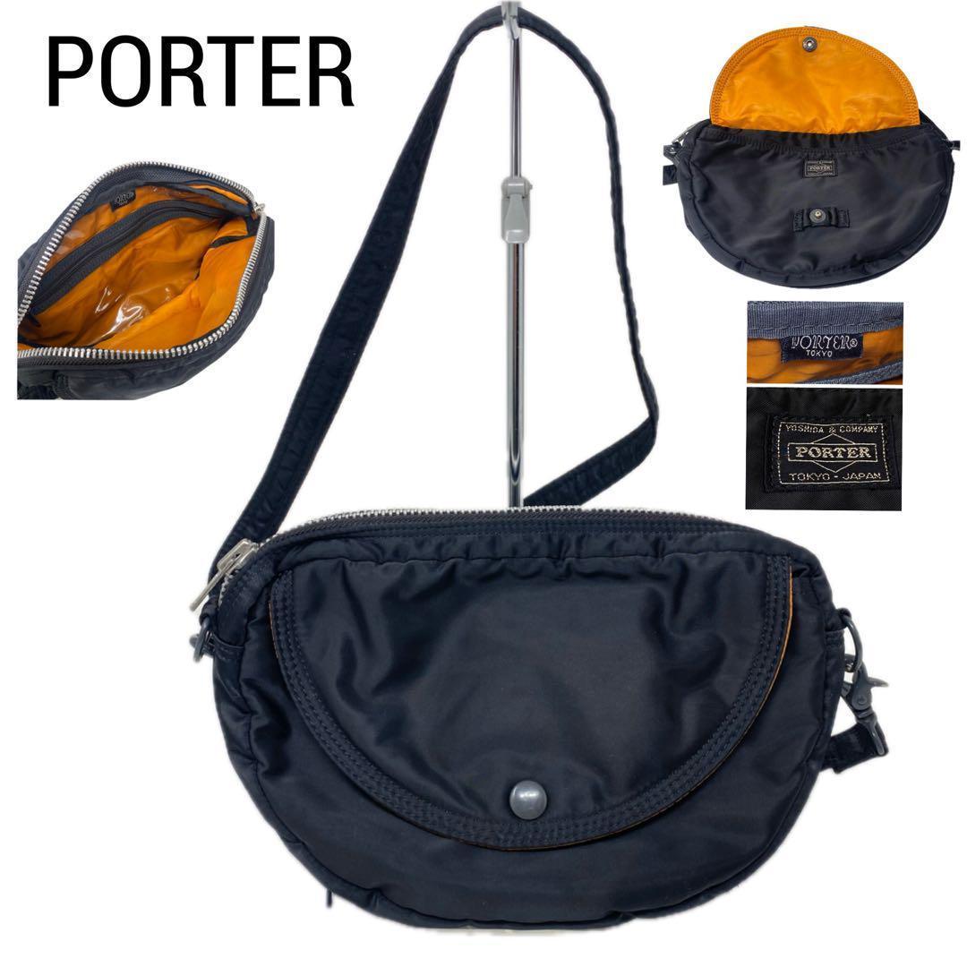 PORTER ポーター ショルダーバッグ タンカー ハーフムーン ブラック