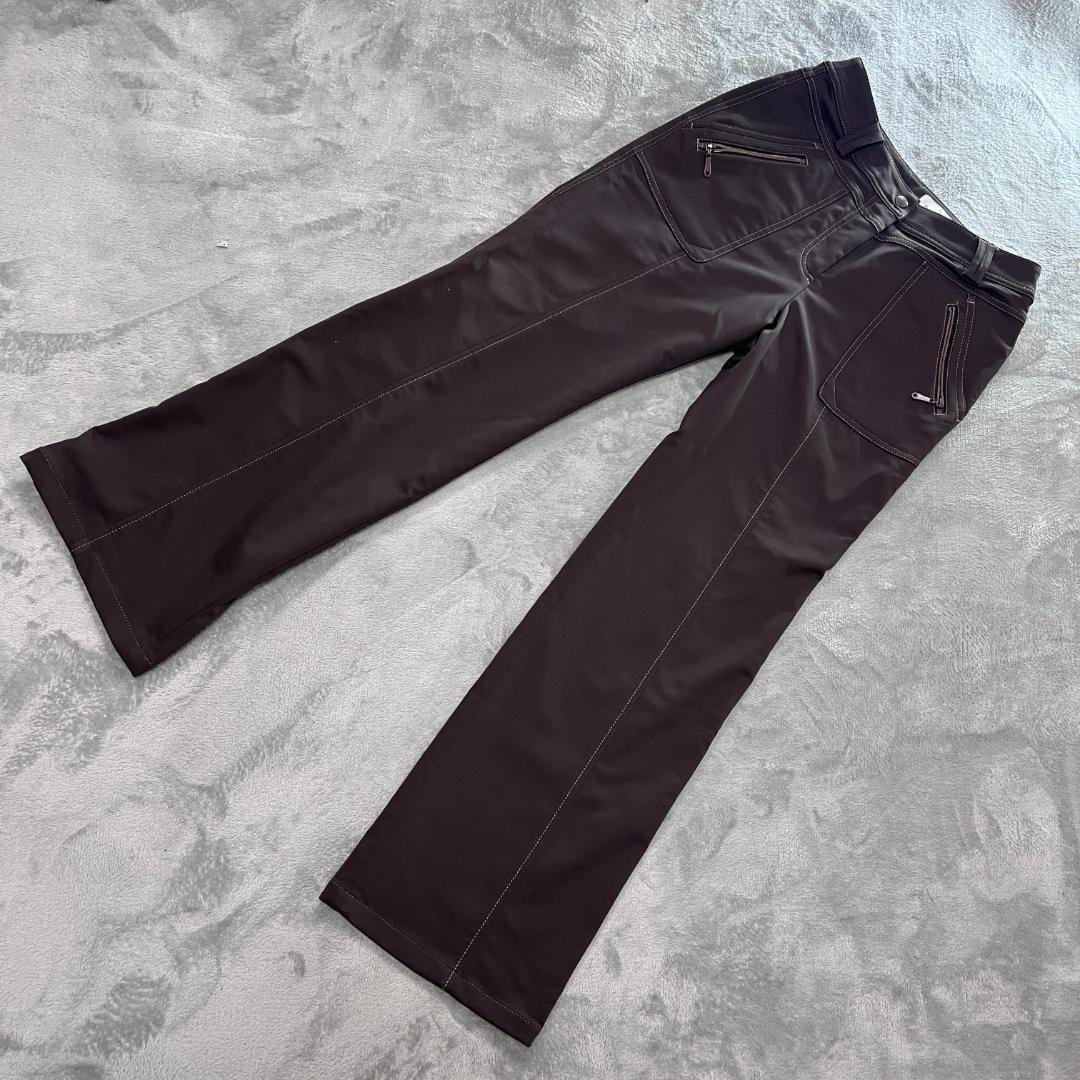 ✨良品✨ Munsingwear ストレートストレッチパンツ ブラウン サイズ7