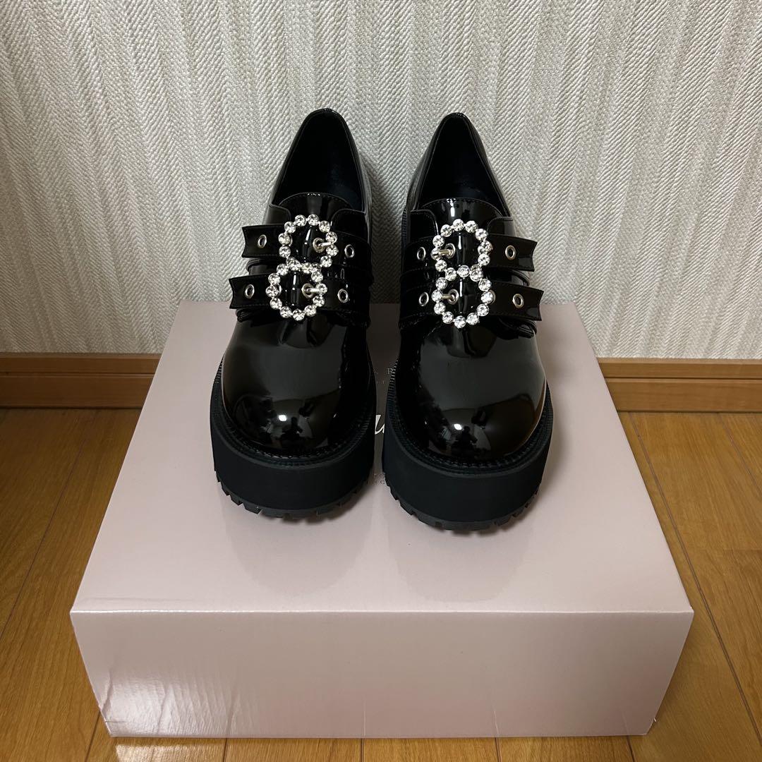 BUBBLES ダブルバックルシューズ 9.5cm サイズ表記37