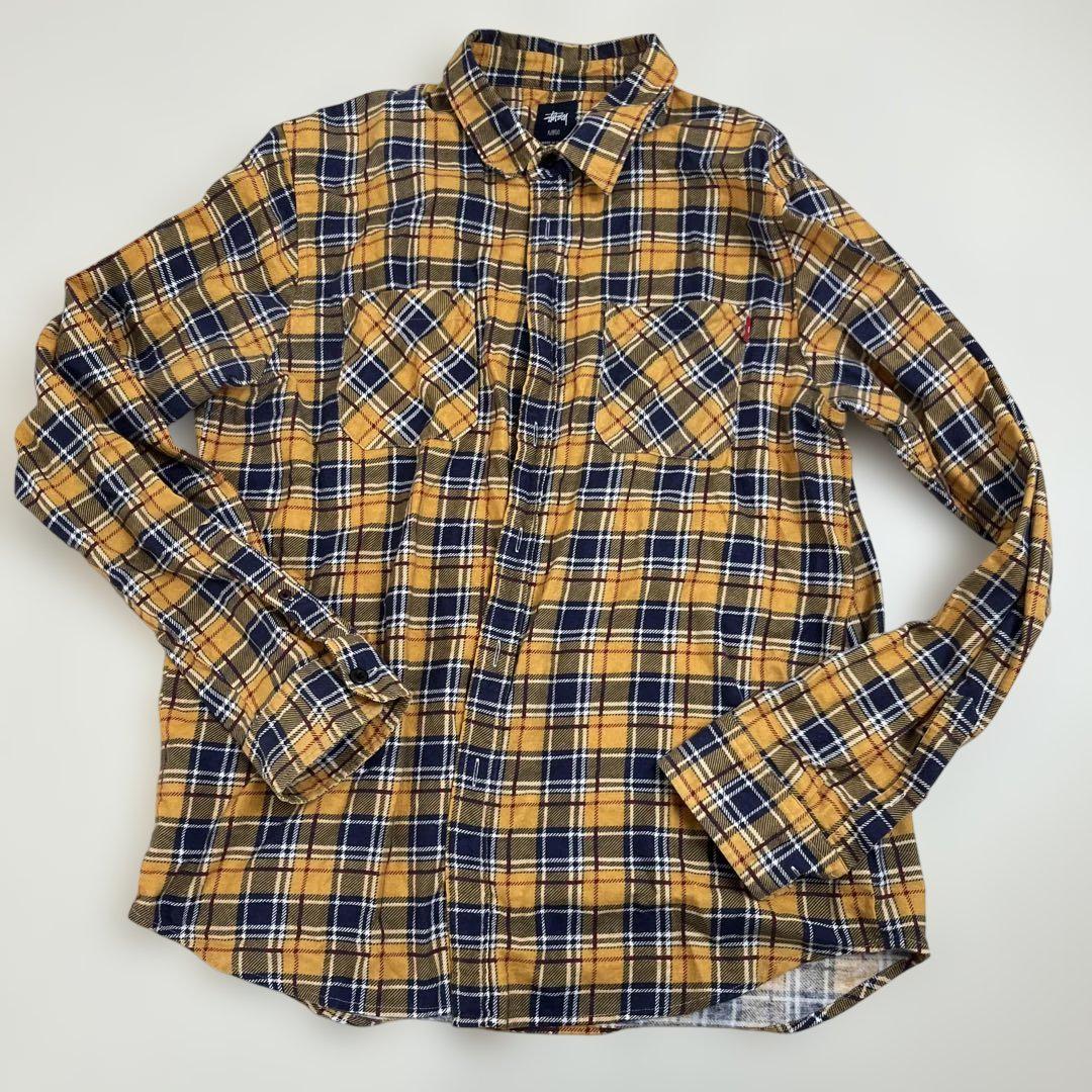 Stussy チェック柄ネルシャツ XL