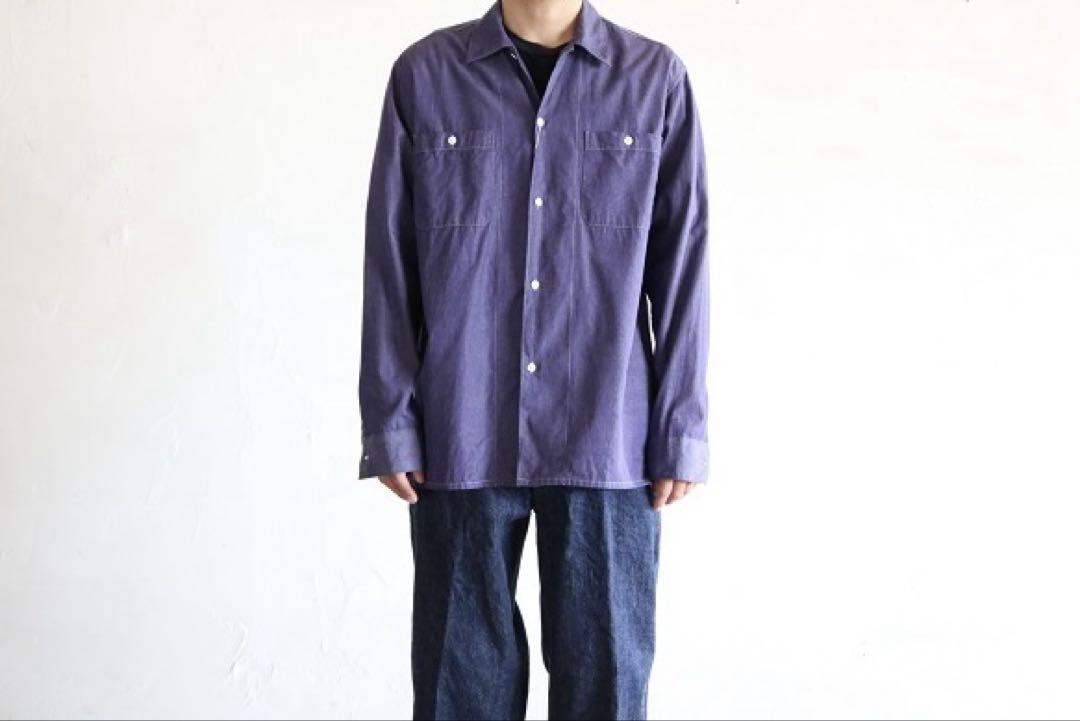 18AW COMOLI コモリ オープンカラーシャツ