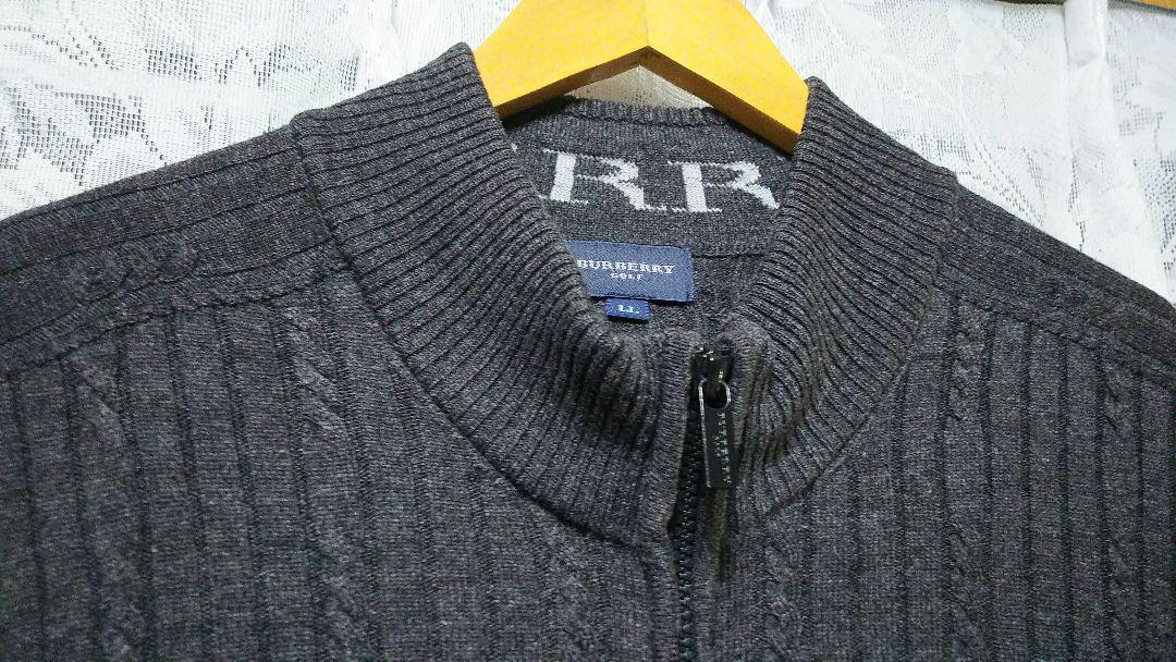 格安特価 BURBERRY ハーフジップニット 毛 カシミヤ 刺繍 ロゴ 日本製 ビッグ 8YiBQ-m91551073575 お得即納