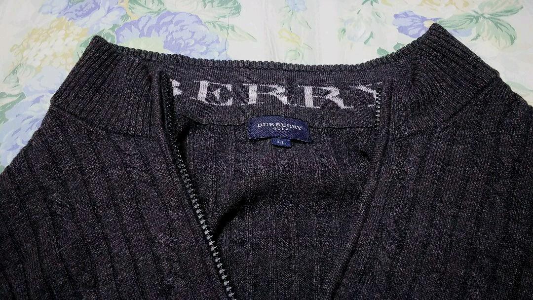 格安特価 BURBERRY ハーフジップニット 毛 カシミヤ 刺繍 ロゴ 日本製 ビッグ 8YiBQ-m91551073575 お得即納