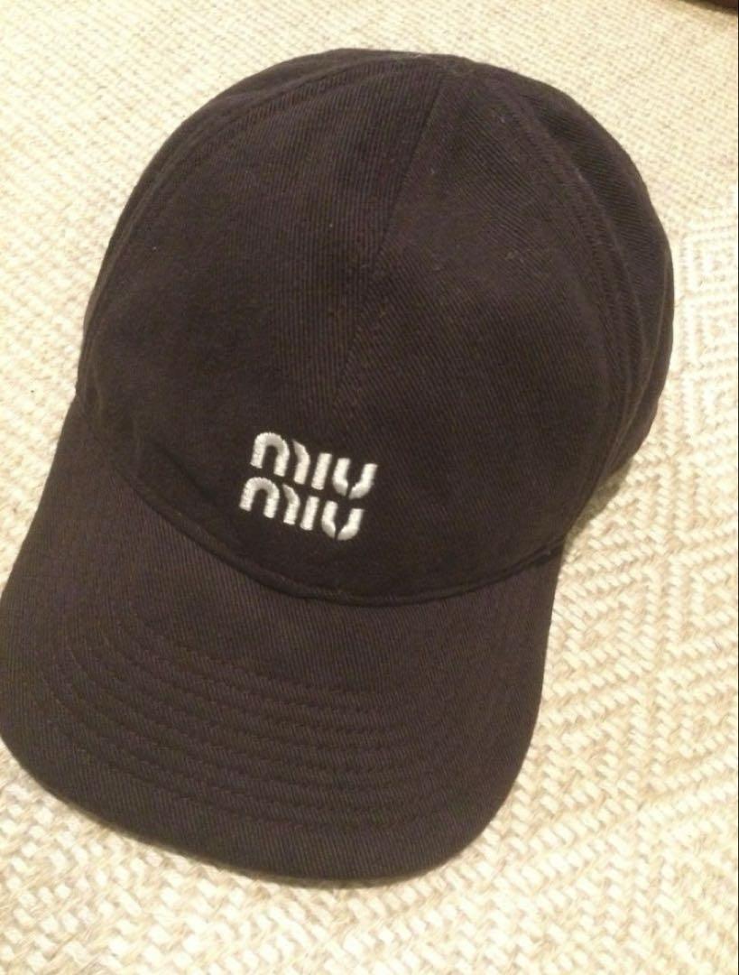 MIU MIU(ミュウミュウ) デニム ベースボール キャップ　美品
