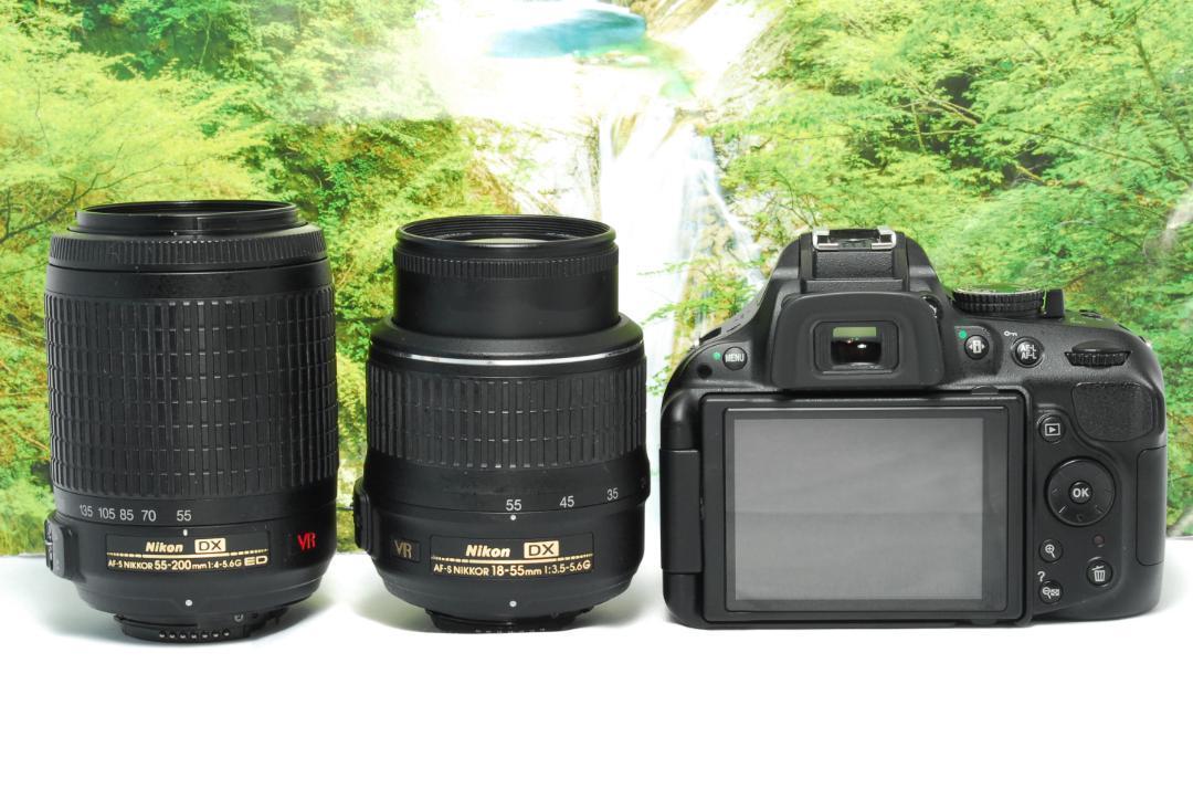 ✨入門一眼レフ✨Nikon D5200✨スマホ転送OK✨反転液晶✨高画質✨