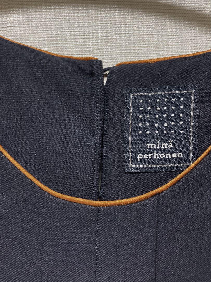 mina perhonen pilli ワンピース ネイビー - メルカリ