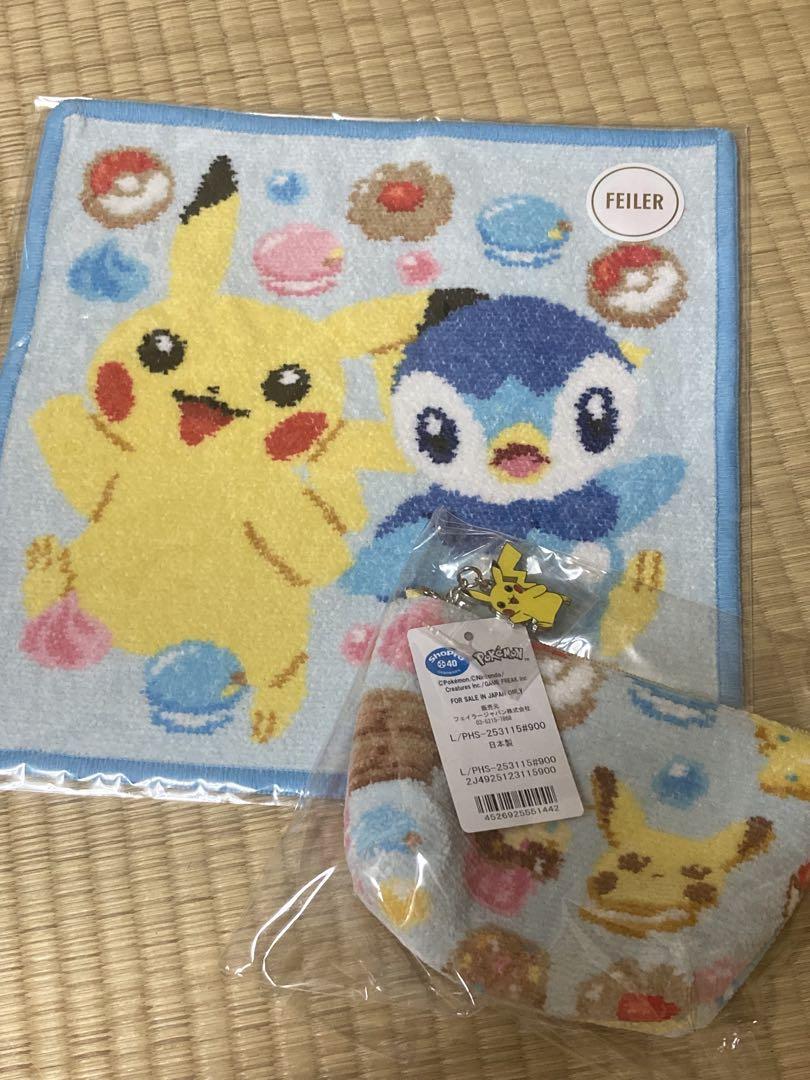 FEILER ポケモン ハッピースウィーツ 舟形ポーチS＋ハンカチ