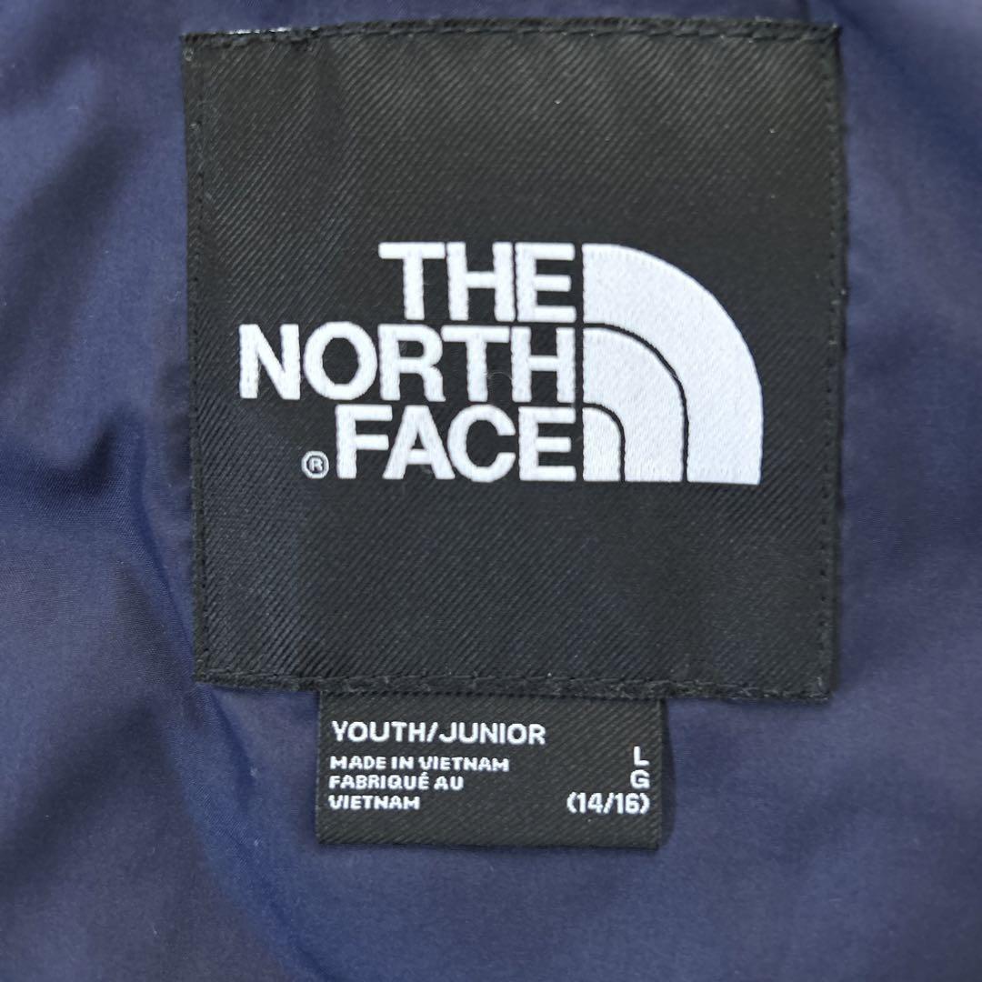 ノースフェイスダウン youth/junior L 青