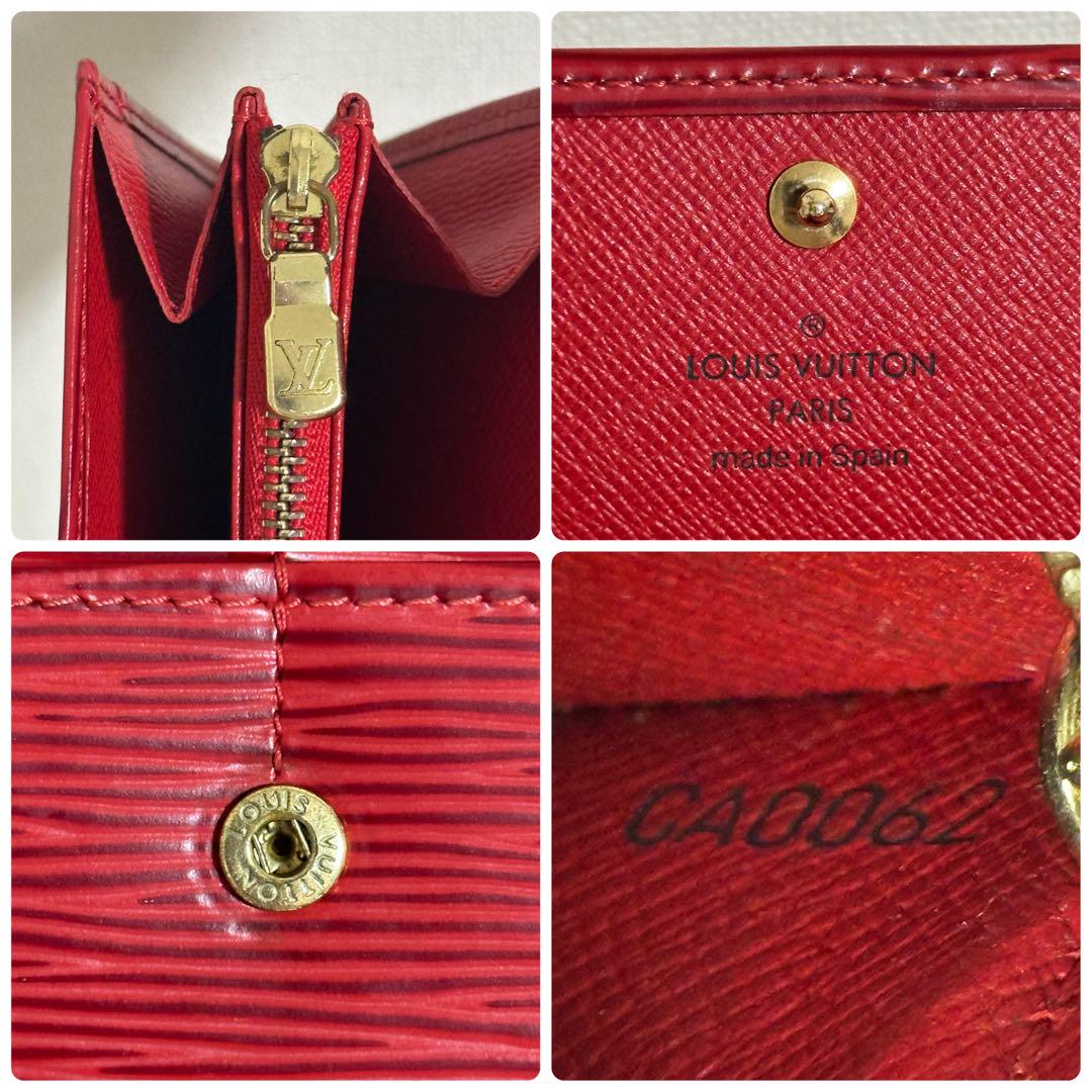美品✨LOUIS VUITTON ポシェット ポルトモネ クレディ エピ レッド