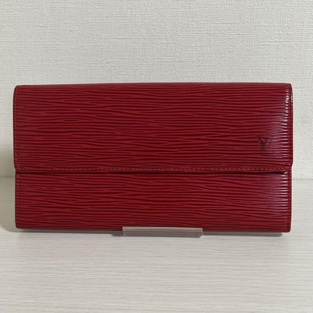 美品✨LOUIS VUITTON ポシェット ポルトモネ クレディ エピ レッド