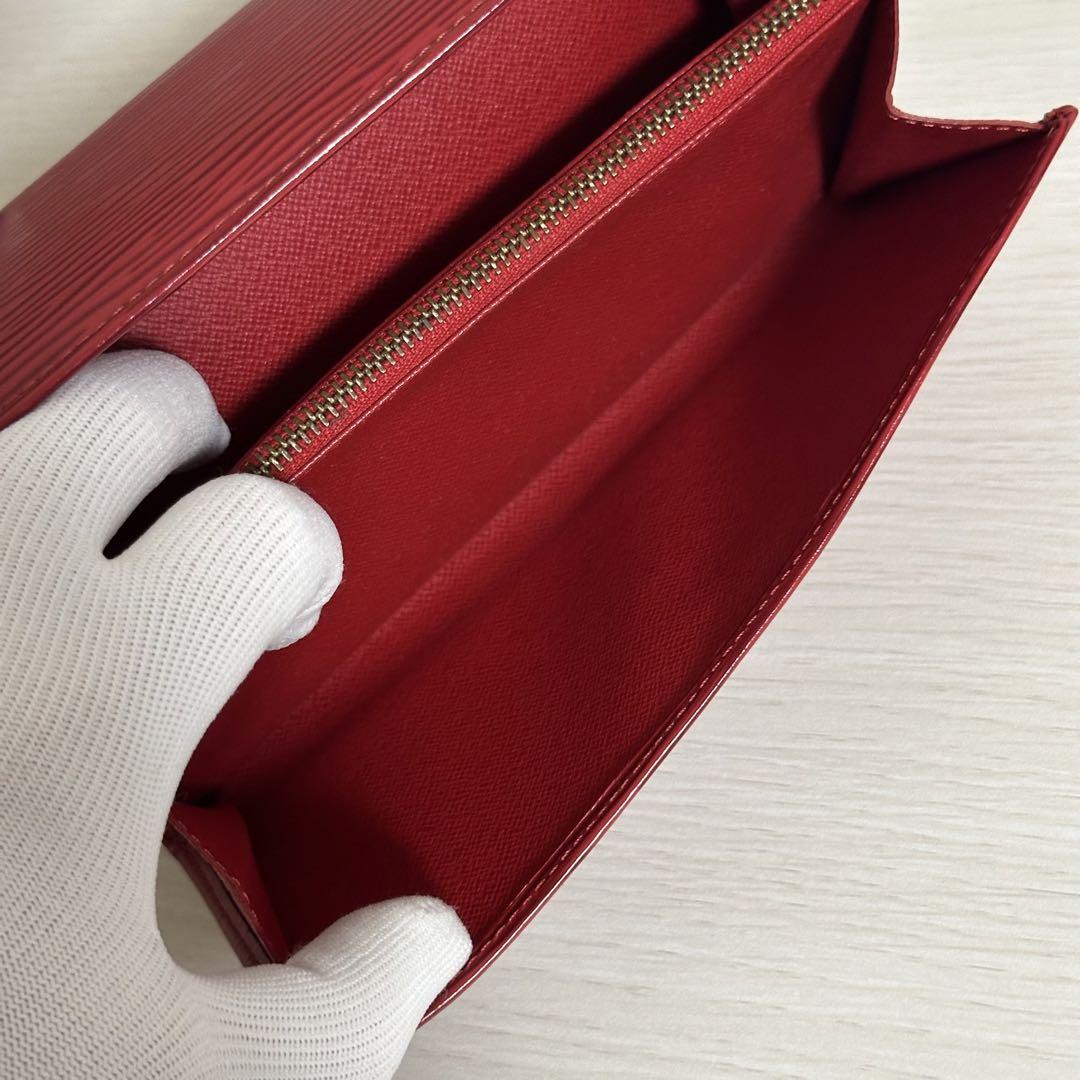 美品✨LOUIS VUITTON ポシェット ポルトモネ クレディ エピ レッド