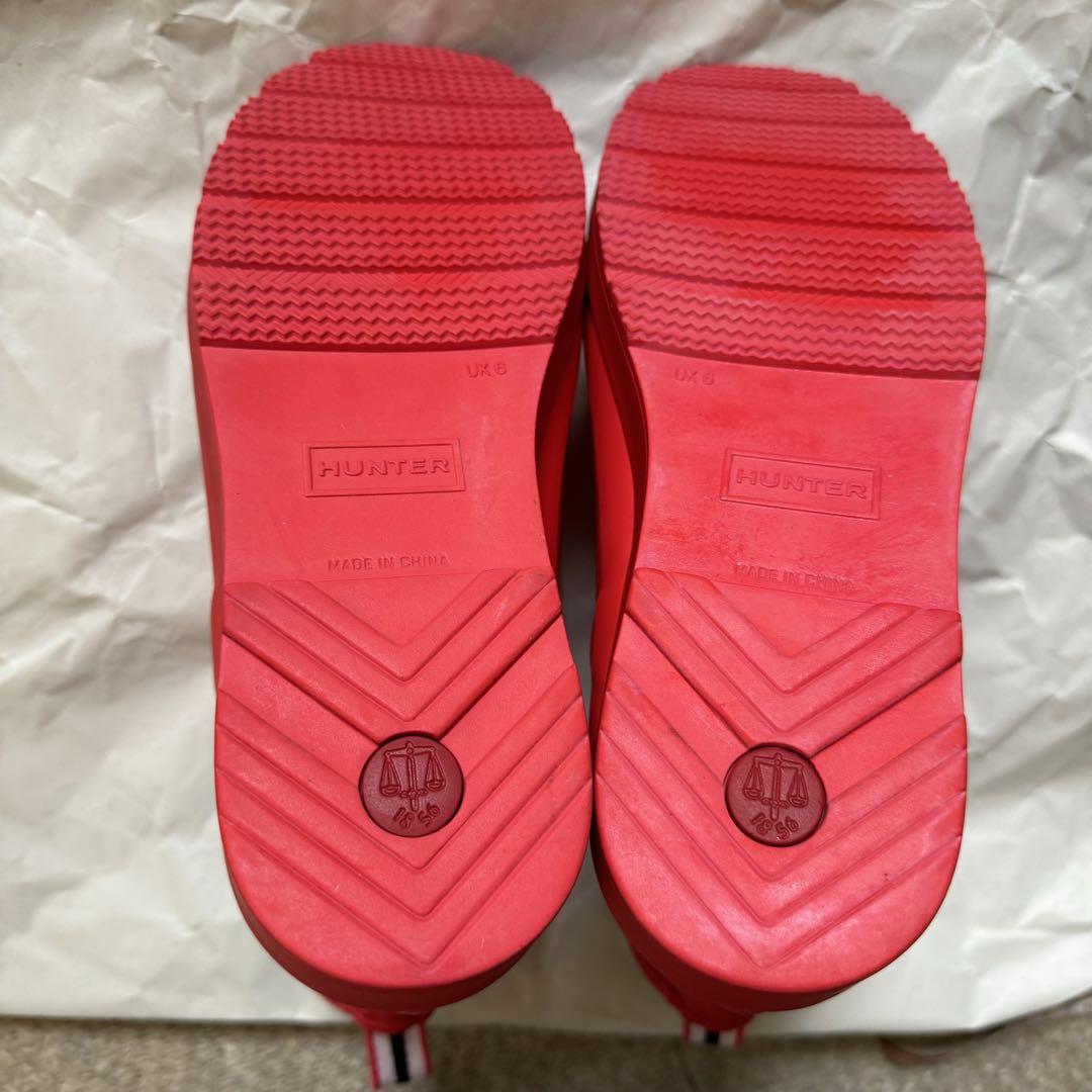 (KOTA様)Hunterレインブーツ 長靴 ショート レッド