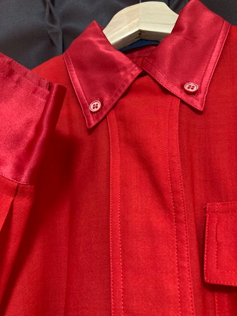 vintage escada dress shirt red vintage escada dress shirt red