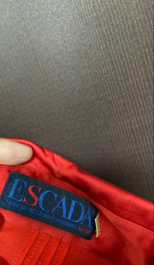 vintage escada dress shirt red vintage escada dress shirt red