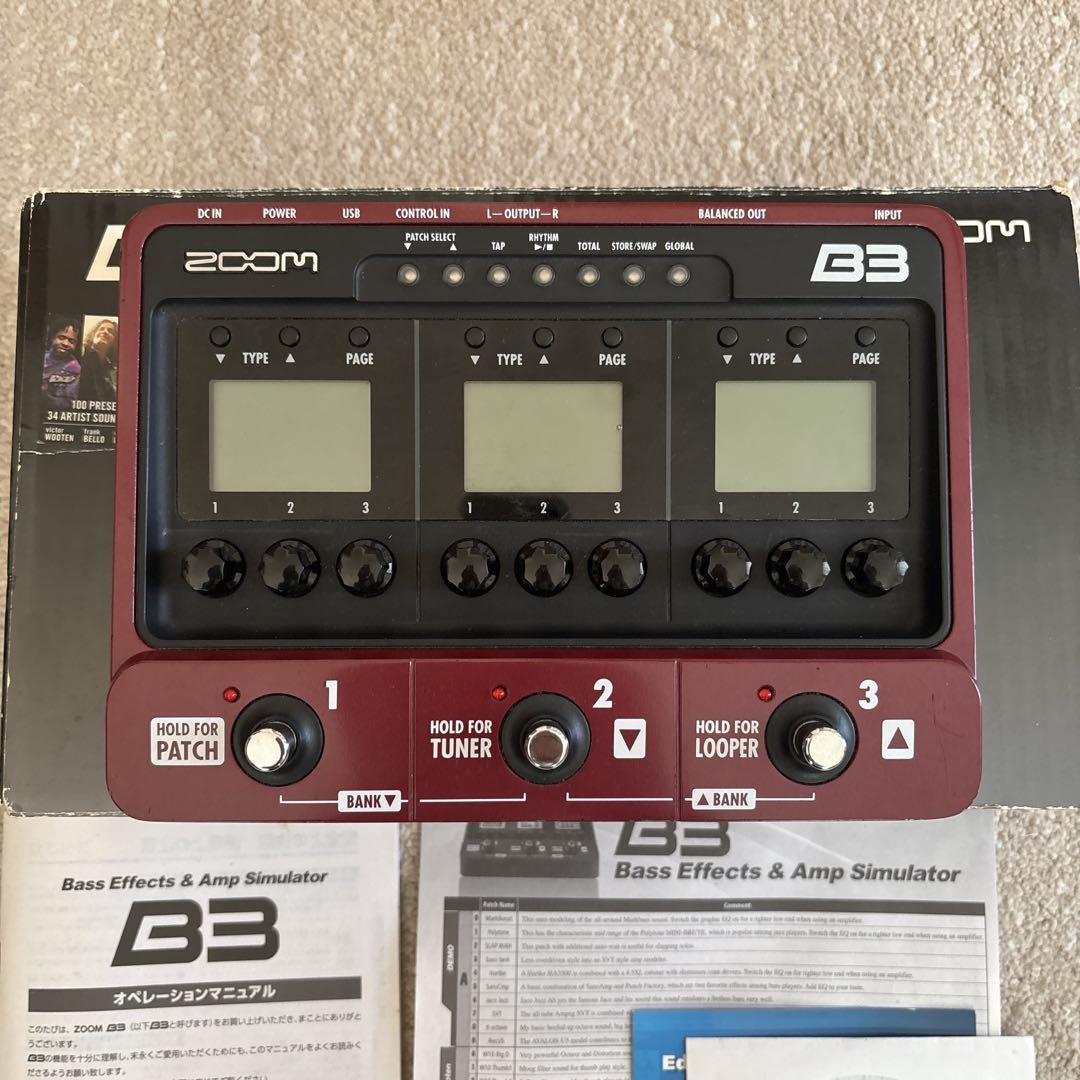 ZOOM B3 ベース用マルチエフェクター