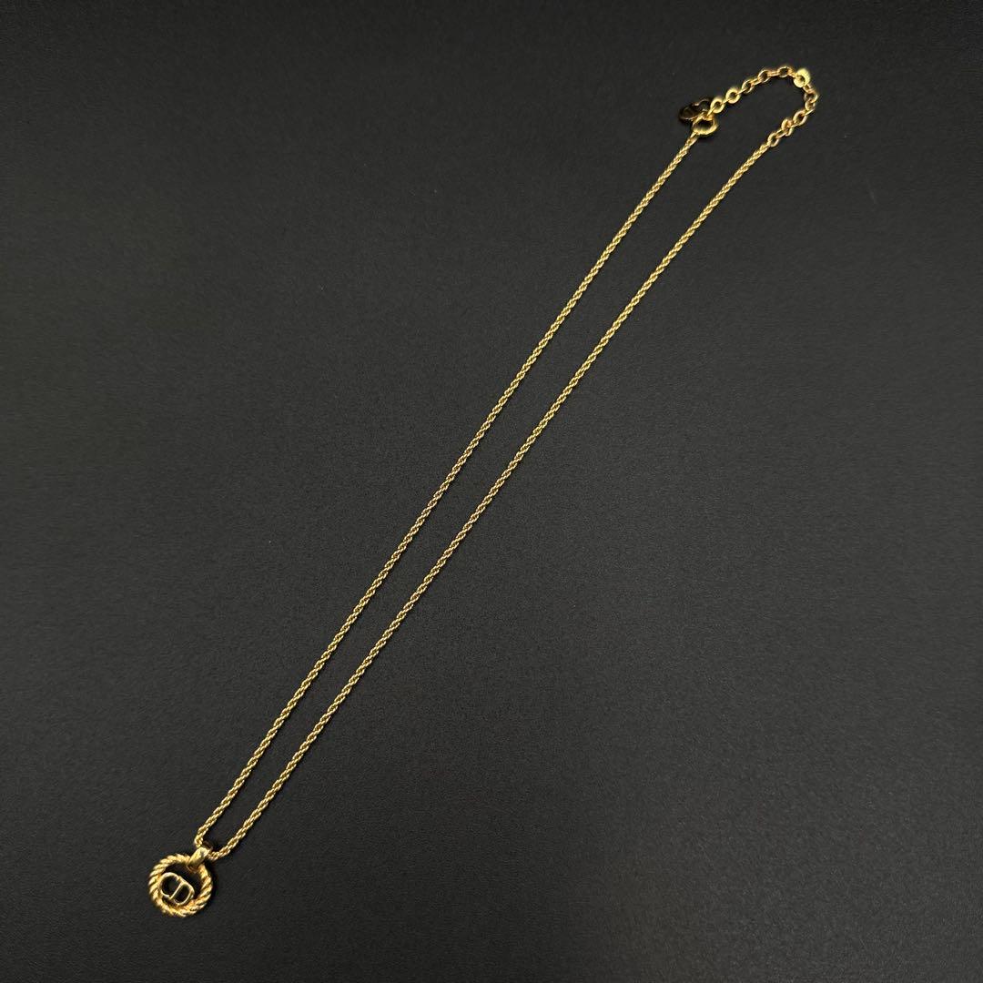 Christian Dior ゴールドネックレス CDロゴ 刻印あり FORTGASGNV_COM_BR