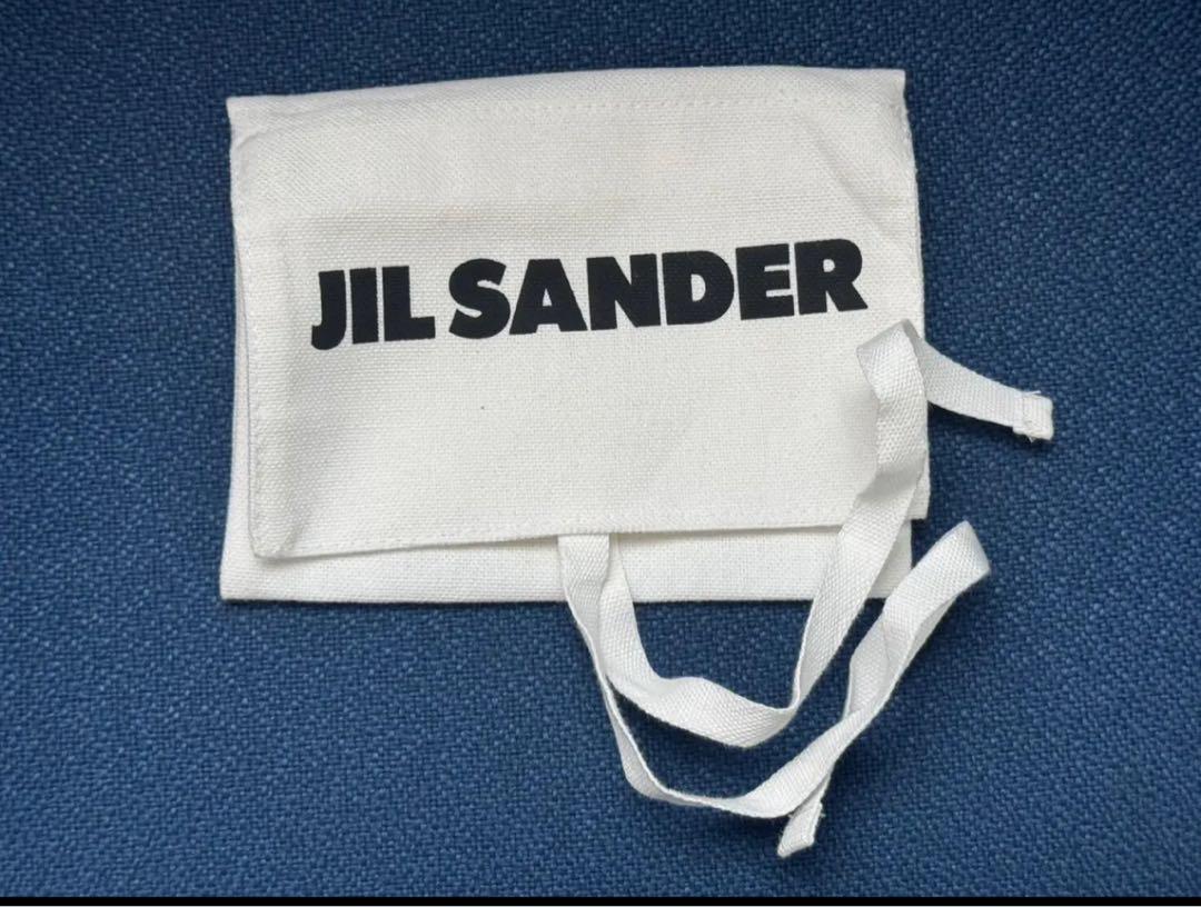 JIL SANDER ブラックレザー二つ折り財布