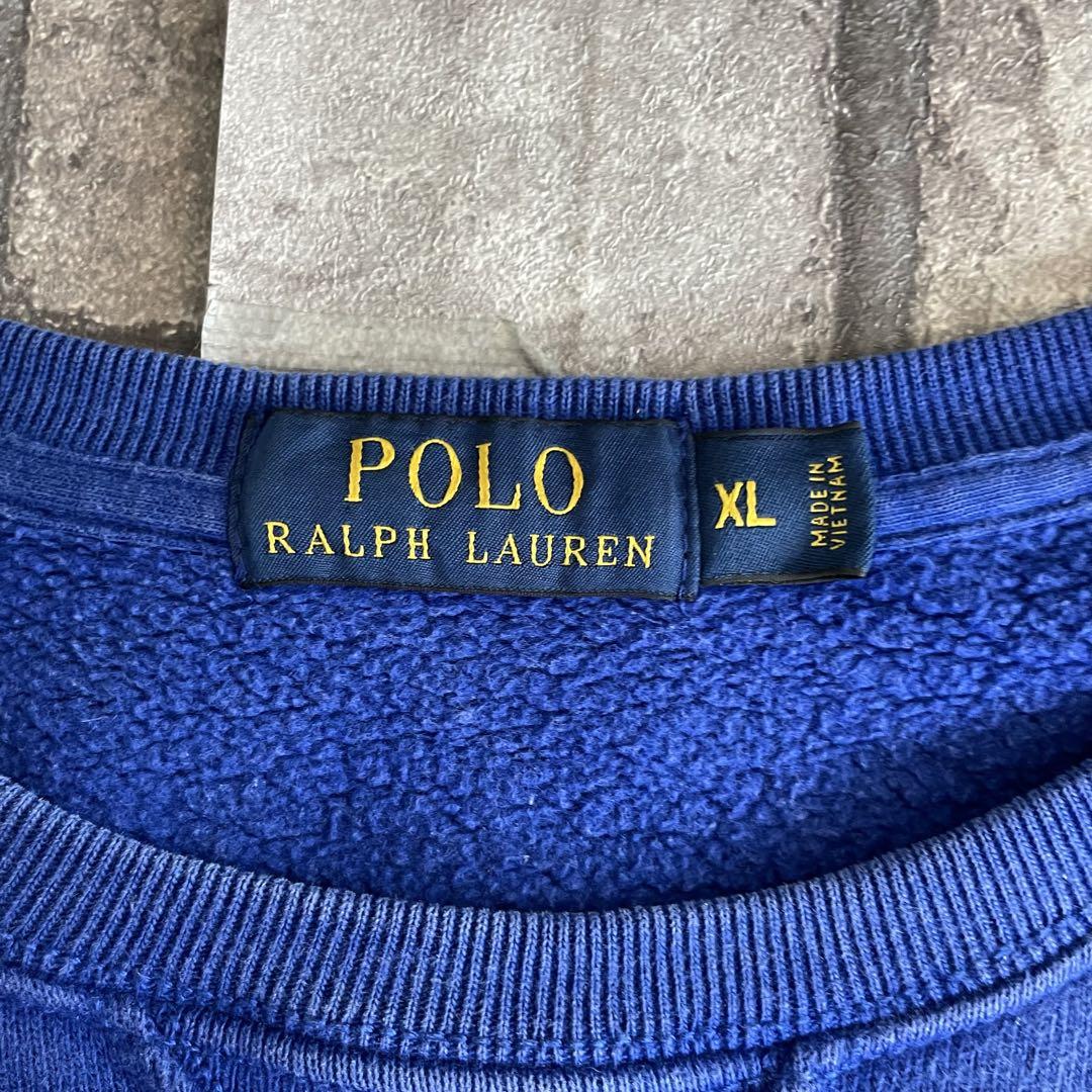 トップス polo ralph lauren sweat trainer xl blue