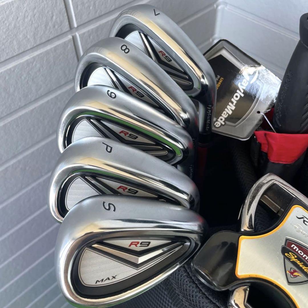ロビンノエル様専用 R9レディース ゴルフクラブセット キャディバッグ 傘付き 画像9
