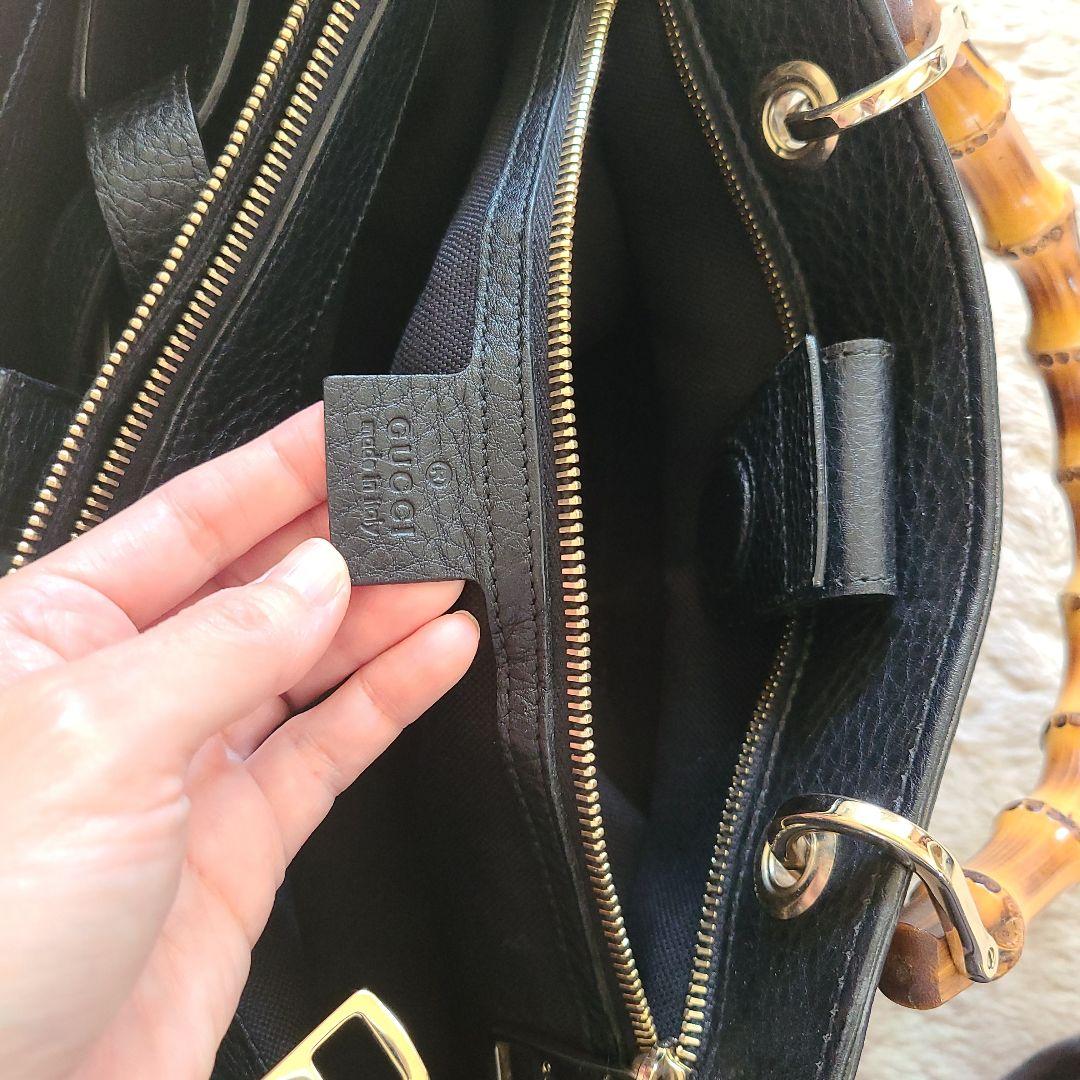 GUCCIバンブーショッパー　トートバッグ　2way
