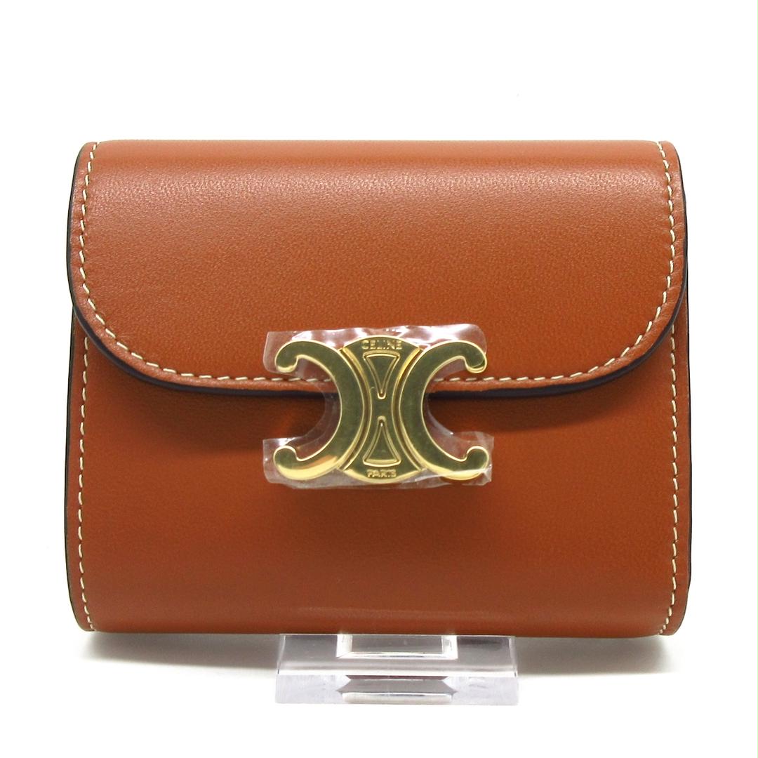 人気の贈り物が CELINE(セリーヌ) 3つ折り財布美品 タン - 折り財布