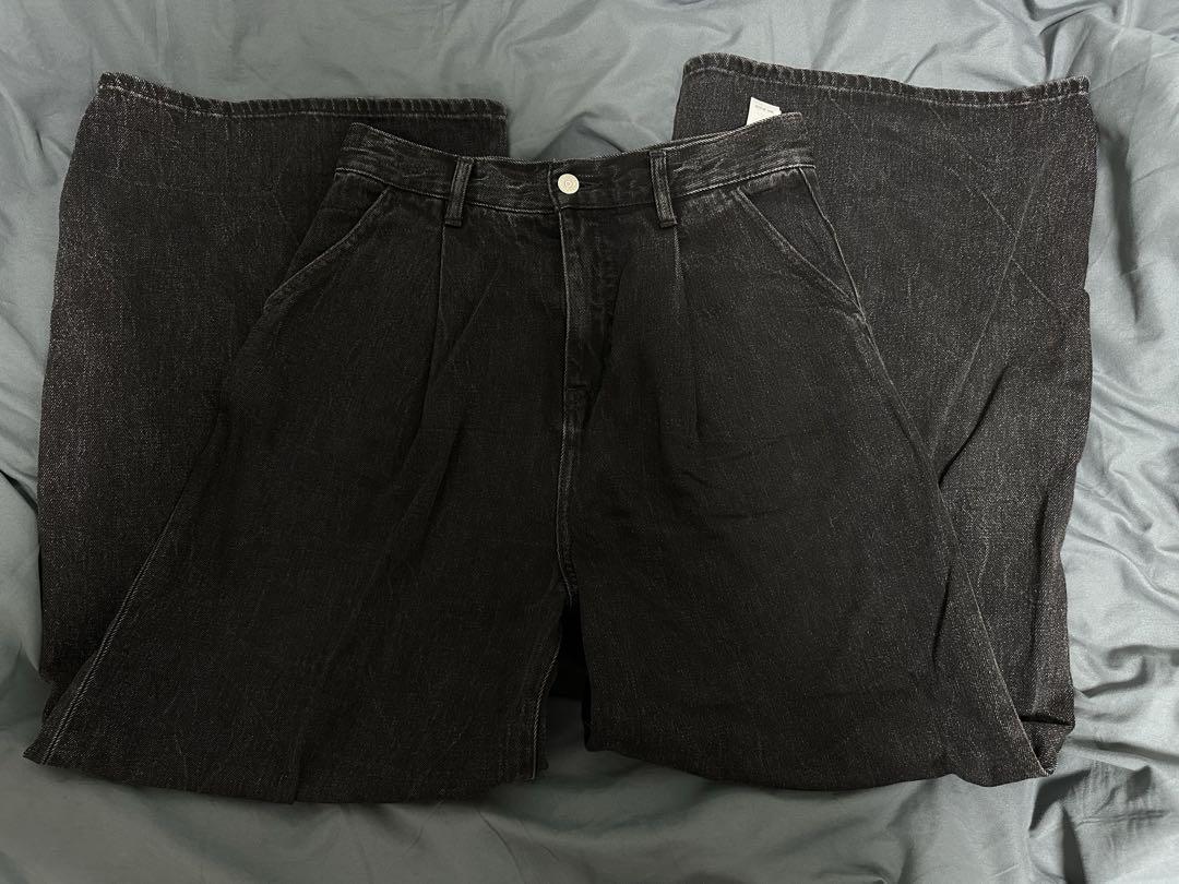 パンツ MOUSSY/WAVY TUCK BAGGY