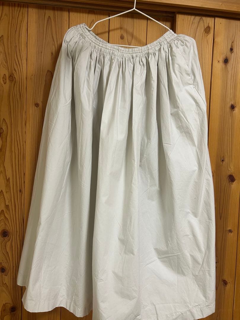 ciroc しろく ホワイト ロングスカート ポリエステル100%