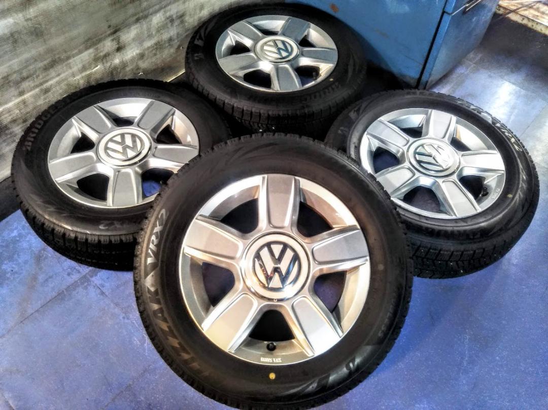冬 UP アップ☆美品☆VW純正 ワーゲン【富山】165/70R14 中古 4本