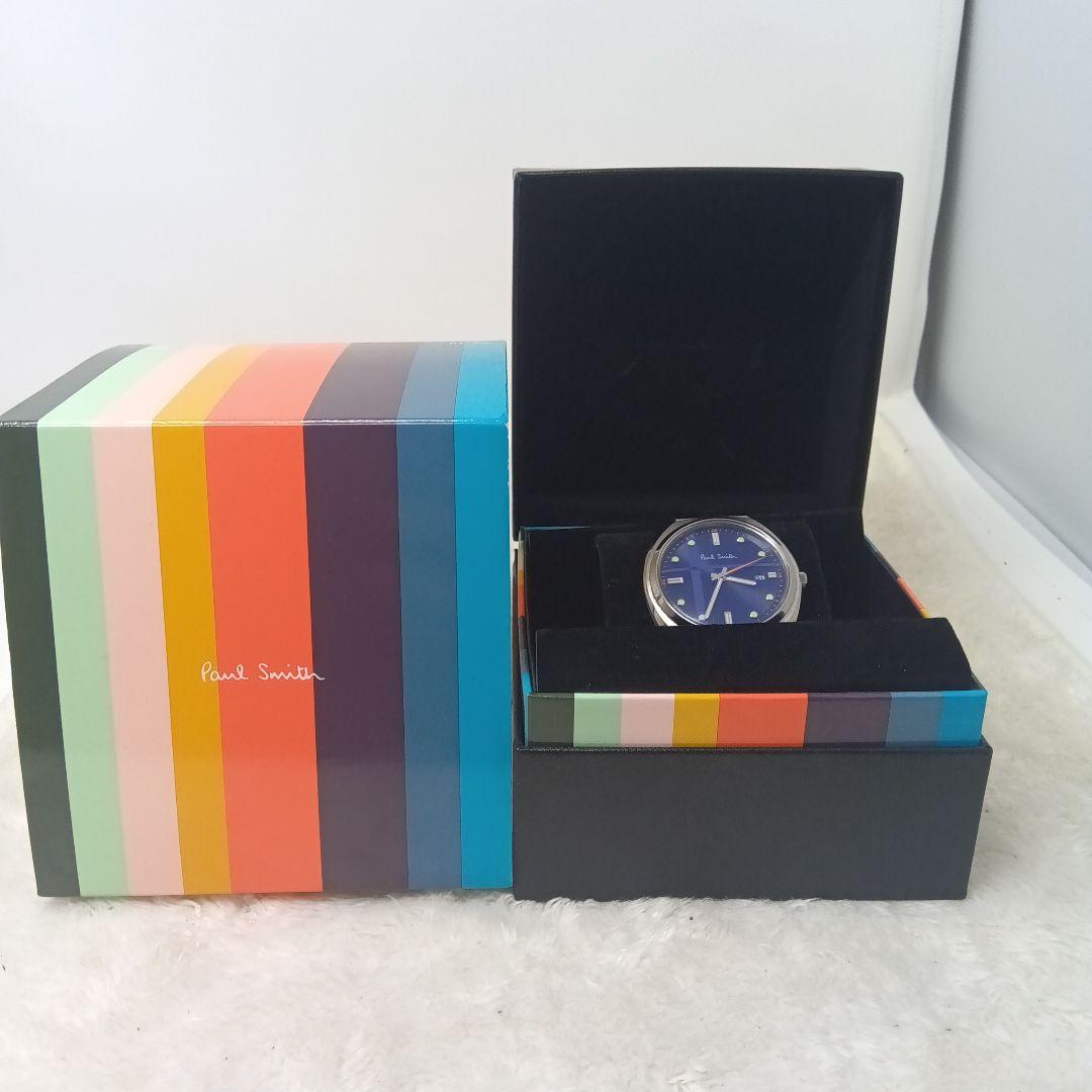 PaulSmith クローズドアイズ ソーラーテック 腕時計 ブルー