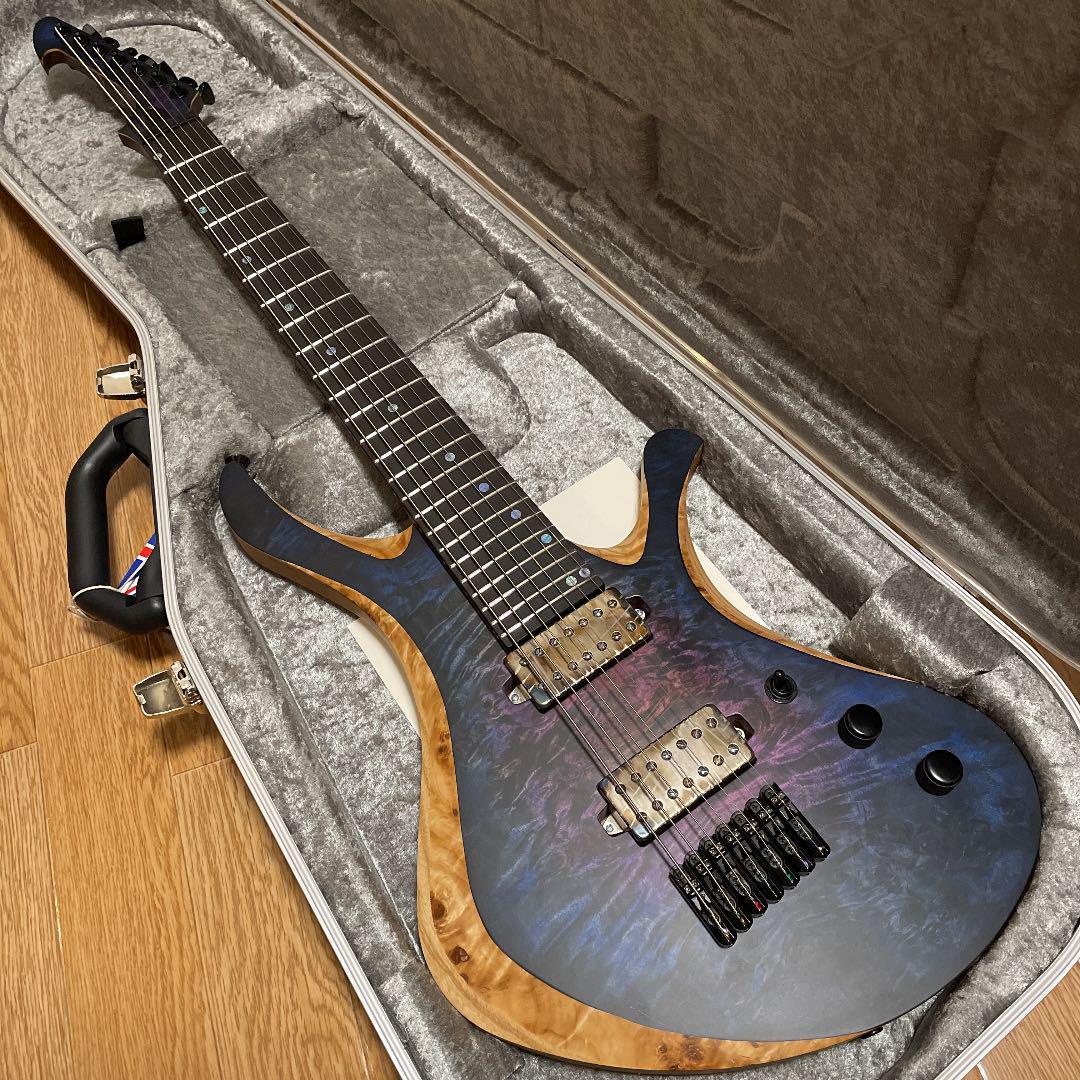 Skervesen Guitars Swan7 Poplar Burl