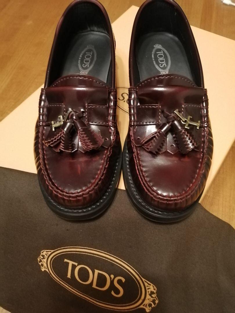 TOD'S◆ローファー◆ボルドー34,5