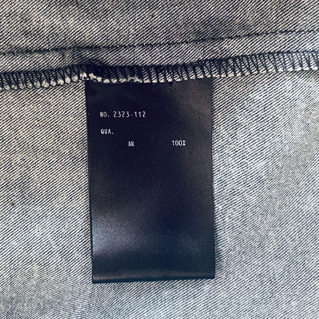 インディゴデニムロングオーバーシャツ XL