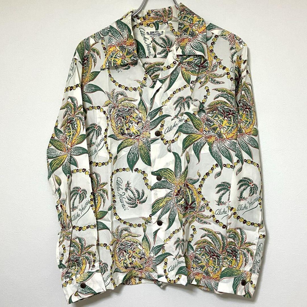 SUN SURF サンサーフ長袖アロハ ドリームスアンドパイナップル