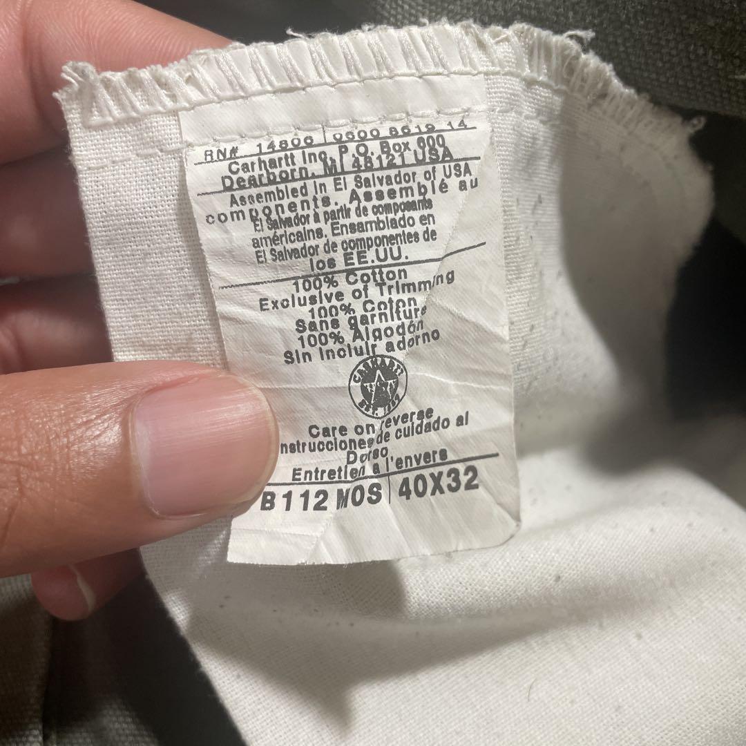 美品　carhartt ペインターパンツ　カーキ　大きめ