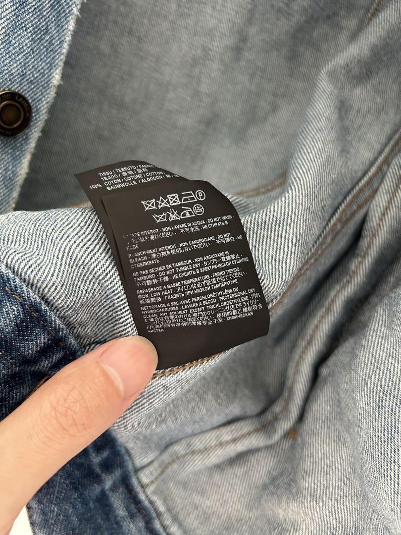 サンローラン デニムジャケット エディ期 国内正規品 エディ期 サンローラン デニムジャケット レザー